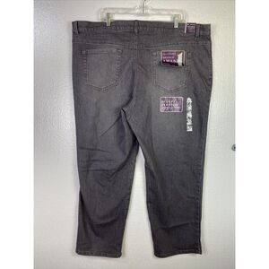 NEW Gloria Vanderbilt Womens Amanda Jean 24S Gray Slim Tapered leg High rise Mod